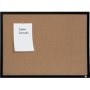 Nobo Cork Notice Board With Black Frame - Natural Brown 585 X 430MM