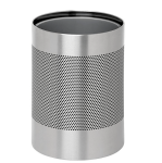 Super Steel Litter Bin – Wide – Perforated – Stainless Steel – 630SS
