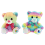 Rainbow Heart Plush Bear 27CM Type May Vary