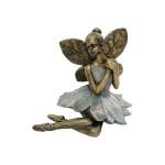 Sitting Ballerina Blue & Gold