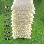 Assorted Sizes 3-20MM White Abs Faux Pearls Bulk Loose Beads With Straight Hole Diy Bracelet Necklace Crafting Jewelry Making Su