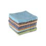 Color Assorted Face Cloths Set Of 8 33X33CM