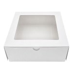 White Box With Window 5 X 5 X 2.5 Inches Pack Of 100