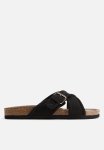 Crossover-strap Sandals - Black