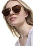 Tortoiseshell Metal Cat Eye Sunglasses