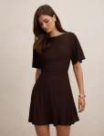 Cora T-Shirt Tie MINI Dress - 18 Dark Chocolate