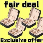 Travel-ready Jewelry Box: Pu Leather MINI Storage For Rings Earrings And Bracelets - Perfect For Christmas New Year Valentine's