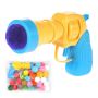50 Piece Pom Pom Balls Cat Toy Ball Launcher Gun Plush Ball Shooting Gun