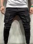 Men's Trendy Solid Slim Fit Cargo Pants With Side Pocket For Men's Outdoor Activities