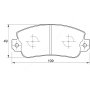 Kbc Brake Pads Front For Dacia Cristal Renault - Spares Direct