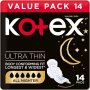 Kotex Allnighter Ultra Thin Overnight Duo 14 Pack
