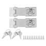2-SET 3 Twist Knob Hasp Locks