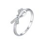 Feminine & Dainty Bowknot Ring With Sparkling Cubic Zirconia Accents