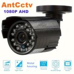 Ahd Camera 1080P Digital Surveillance High Definition Infrarednight Vision Camera Security Home Outdoor Waterproof Bulletcamera Pal/ntsc 3.6MM Lens Power Adapter Not Included.metal. Supports Ahd