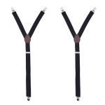 Mens Shirt Stays Durable Elastic With Non-slip Locking Clamps Y Type