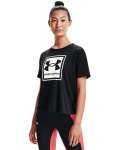 Women's Ua Glow Graphic T-Shirt - Black XXL