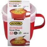 Microwave Milk, Tea and Soup Mug Warmer 0.7L, Orange