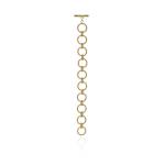 Lula Round Gate Bracelet - 18KT Yellow Gold Vermeil