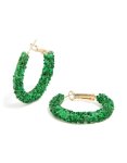 GREE N Glitter Hoop Earrings