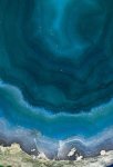 Blue Spiral Agate Art Print - Matte Fine Art Print No Frame A4