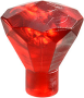 Parts Rock 1 X 1 Jewel 24 Facet 30153 - Trans Red