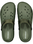 Olive Green Lightweight Moulded Sandals - 11 Green