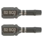 Tork Craft Insert Square Bit No 2 25MM 2 Piece