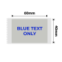 NB651 - - B1 / B21 / B3S / B4 - 40X60MM - 105 Silver Grey Blue Text Labels