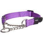 Rogz Utility Control XXL Dog Chain Collar - Purple Reflective Waggs Online Pet Shop
