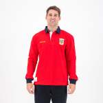 Swellendam Tops Ls Rugby Jersey Plain Em Red - 4XL
