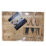 4AKID Rectangle Wooden Cheese Board 4PC