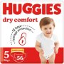 Huggies Dry Comfort Nappies Size 5 Jumbo 56'S