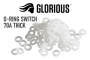 Glorious Mx O-ring Switch Dampeners Hard 70A 1.5MM