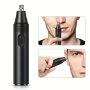 1pc Nose Hair Trimmer Professional Painless Nose And Ear Hair Trimmer For Women Men Stainless Steel Head Nose Hair Remover Mute Efficient Battery-Operated Easy