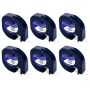 6PCS Label Tape Compatible With Dymo Label Maker Refill Paper