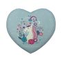 Heart Shaped MINI Unicorn Jewellery Box With 4 Compartments - Blue