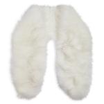 White Faux Fur Stola