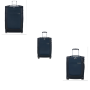 Samsonite DLite Spinner 3 Piece Set Navy + 2 Free Luggage Gloves DUO 2.0