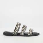 Athena 12 Flat Sandal - Black - Black 4