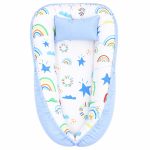 Colourful Rainbow In The Sky Baby Nest Pod Newborn Lounger
