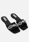 Veda Sandal - Black Satin