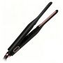 0.3 Inch MINI Flat Iron For Short Hair Pixie & Beard - Curved Fast Heat