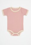 PoP Candy Contrast Binding Body Vest - Dusty Pink