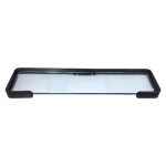 Ash Glass Shelf Matt Black 600MM
