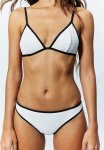Bikini Bottoms - White & Black