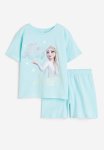 Printed Jersey Pyjamas - Light Turquoise Frozen
