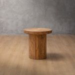Solstice Round Side Table Driftwood
