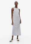 Sleeveless Jersey Dress - Grey Marl