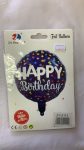 18 Inch Happy Birthday Foil Spotted