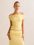 Mimio Mimi Off Shoulder Top - 18 Soft Yellow Co-ord